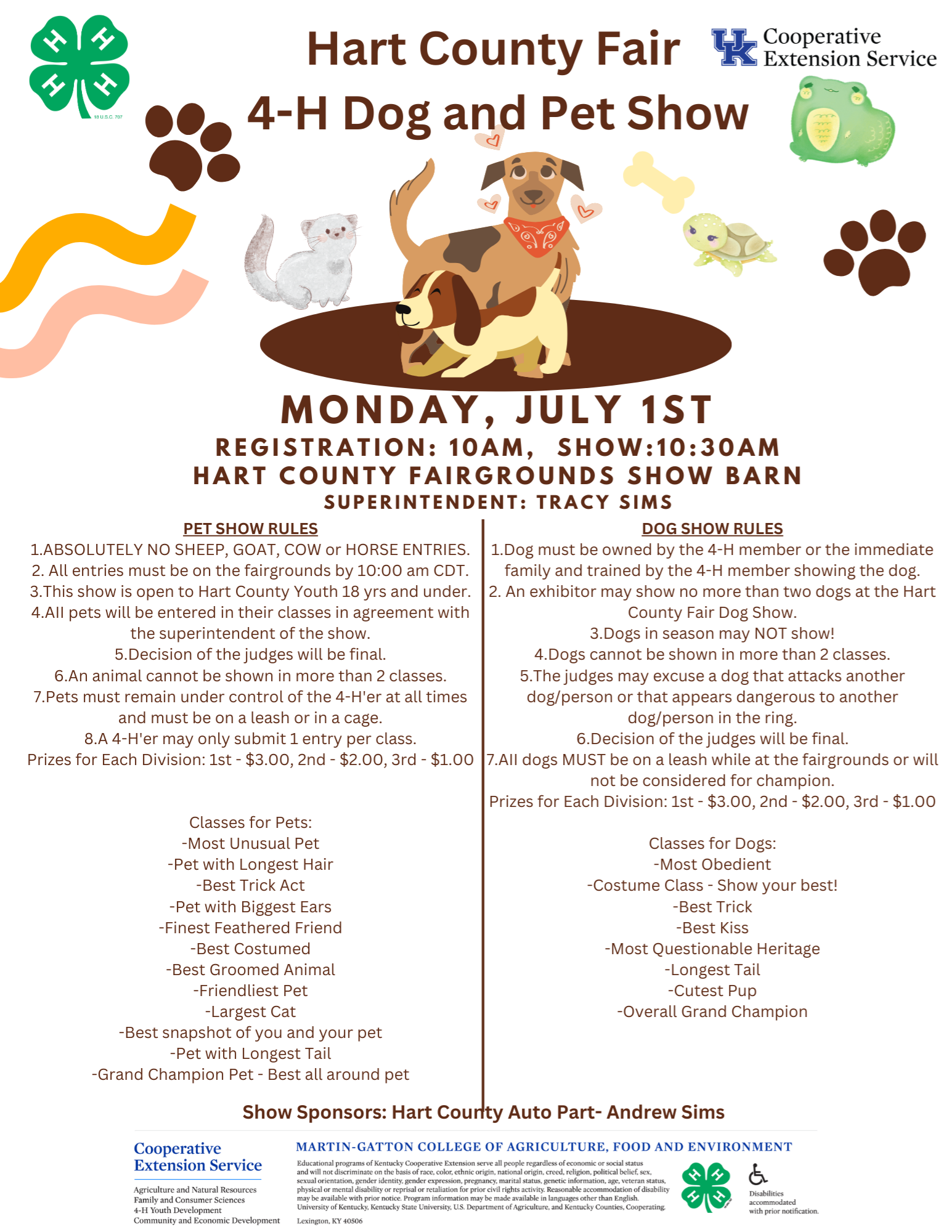 dog show flyer