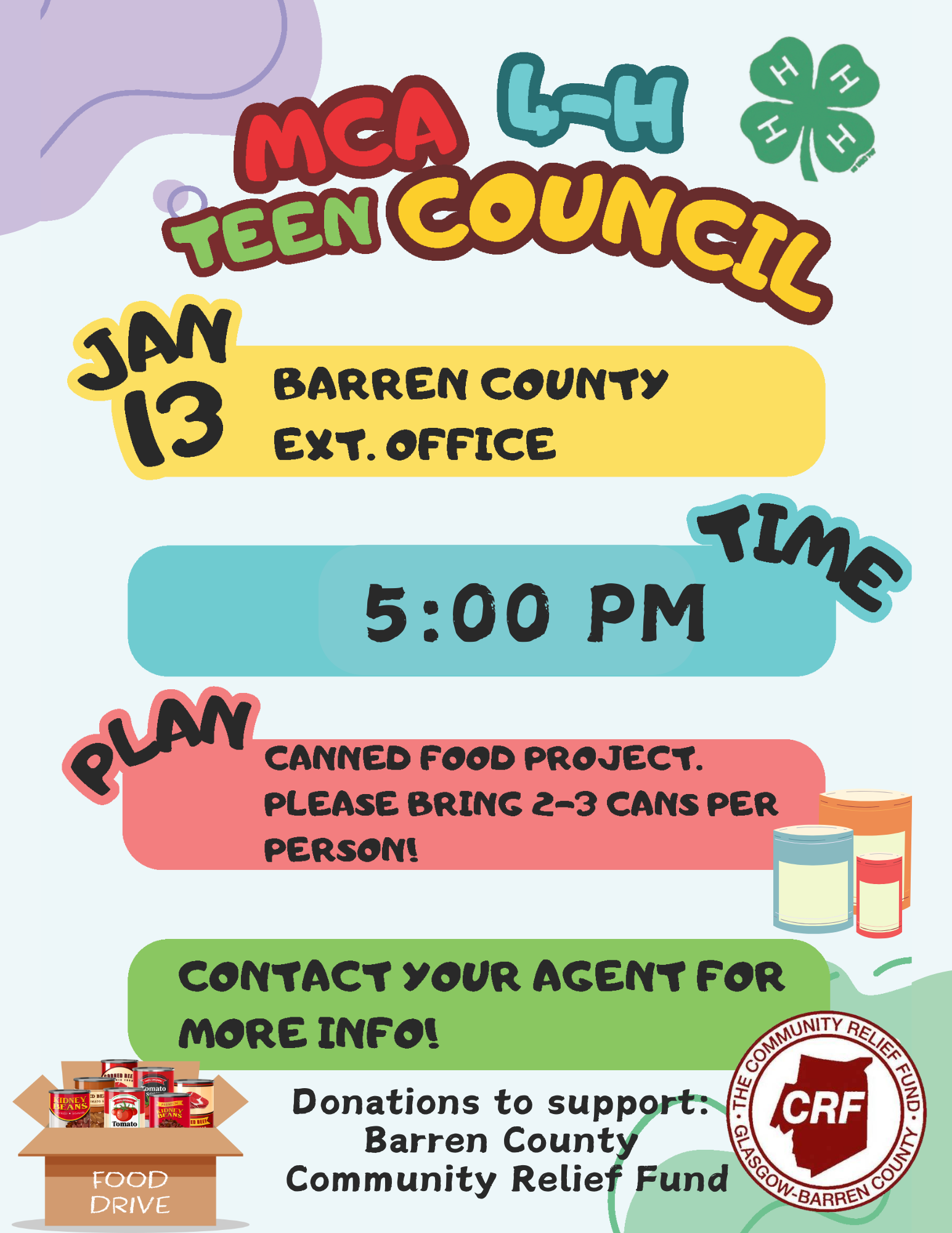 Area Teen Council Flyer 