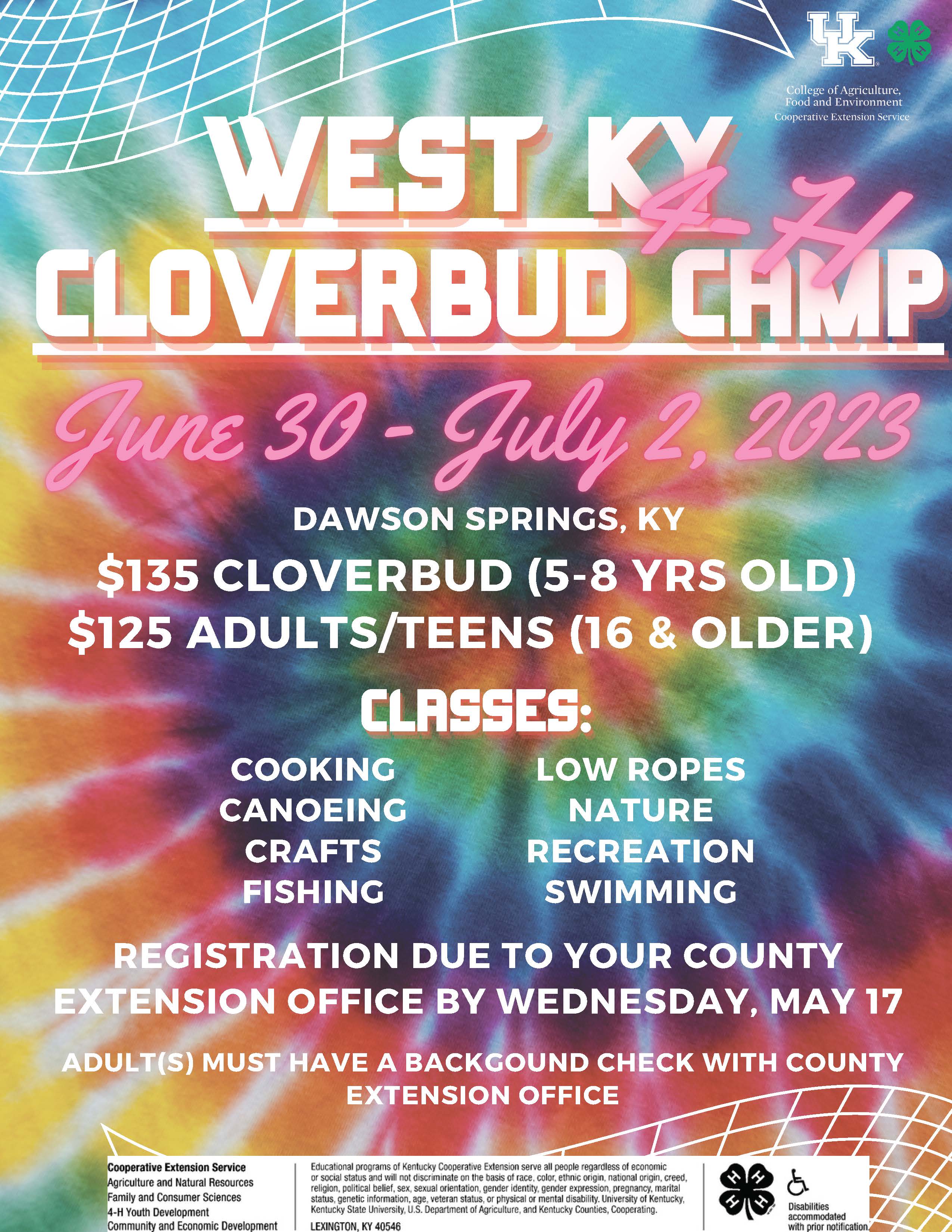 Cloverbud Camp Flyer