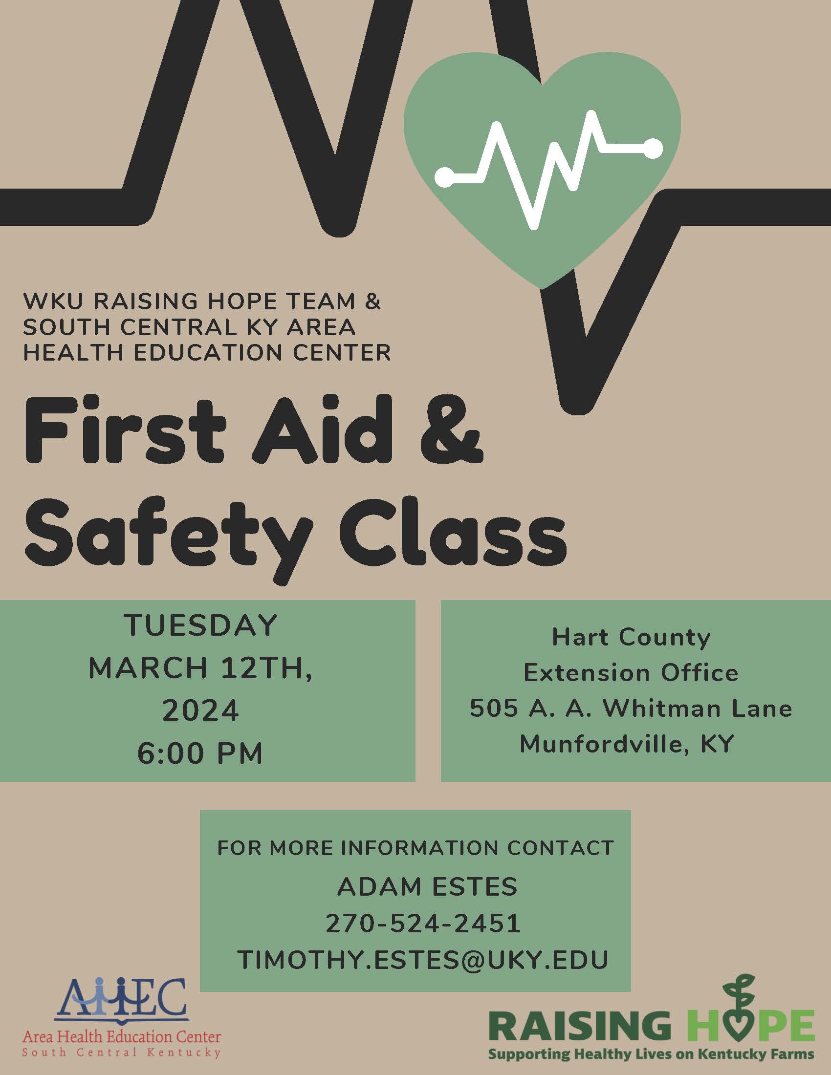 First Aid & Safety Class