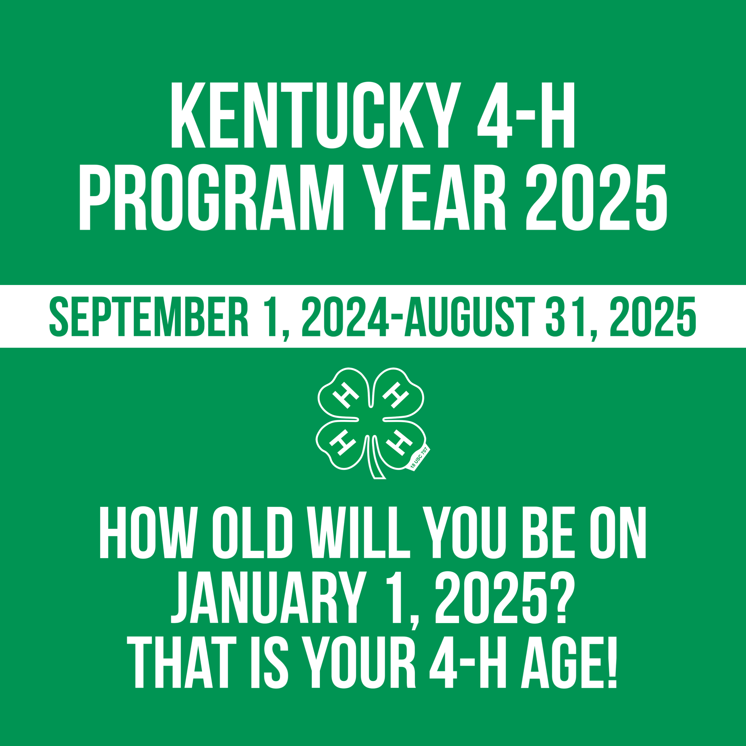 4-H Age Graphic