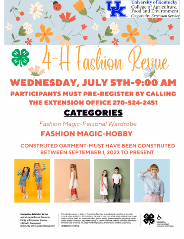 fashion revue flyer
