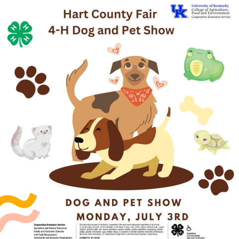 flyer for pet and dog show